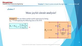 Video 5 Fast Analytical Techniques in Electrical and Electronic Circuits [upl. by Ahtibat462]