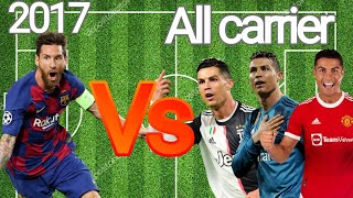 2017 Messi vs All carrier Ronaldo [upl. by Blondell]