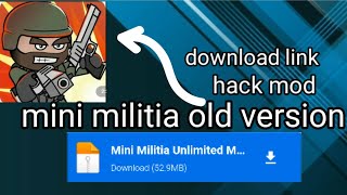 mini militia old version hack mod download link in description [upl. by Depoliti]