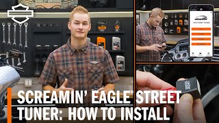 How to Install HarleyDavidson Screamin Eagle Pro Street Tuner [upl. by Ydarg]