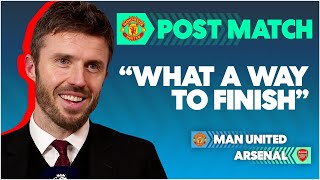 Michael Carricks Emotional FINAL Interview  Man United 32 Arsenal  Post Match Reaction [upl. by Fleece]