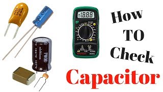 How To Check a Capacitor using Digital Multimeter in hindi [upl. by Nassah]