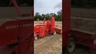 Standing up on Ransomes combine [upl. by Sabian]