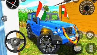 Dollar Song Modified Mahindra White Thar👿  Indian Cars Simulator 3D  Android Gameplay dj 03 [upl. by Zeralda]