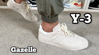 Y3 Gazelle Reviewamp On foot [upl. by Senaj]