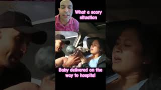 Baby delivered in car on the wayकार में डिलीवरीshortsvideo shorts foryou trending trend viral [upl. by Ekle]