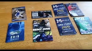 Various Minor League Baseball Pocket Schedule 2019 [upl. by Assilram687]