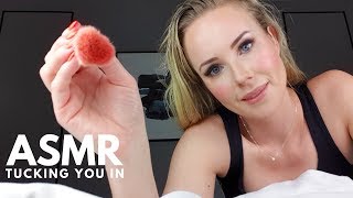 ASMR Putting You To Sleep Tuck you in Face Brushing Bedtime Story [upl. by Haelat946]