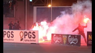 AEL Limassol  APOEL 111217  PyroGreece [upl. by Aniras]