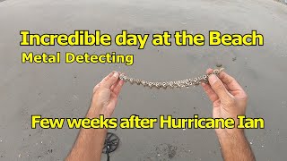 Incredible day at the Beach Metal Detecting [upl. by Marzi]