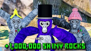 1000000 SHINY ROCK TALENT SHOW in Gorilla Tag With elliotVR and VMT [upl. by Ursula]