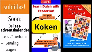 NT2 Koken To Cook Nederlands Dutch Nederland Holland Inburgering Staatsexamen [upl. by Sanborn481]