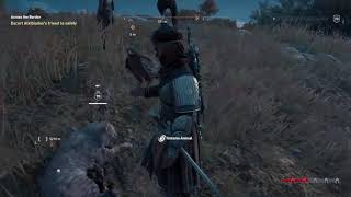 AC Odyssey Across the Border Glitch how to fix the stuck escortee [upl. by Jemine]