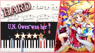 Flandres Theme  UN Owen was her   Hard Piano Tutorial  Sheets【Piano Arrangement】 [upl. by Ecirehc]