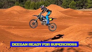 Haiden Deegan is Ready for Detroit 🚀 Supercross 2024 [upl. by Ettelrats309]