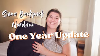 Nordace Siena Backpack UPDATED REVIEW  1 Year Later [upl. by Llerrud]