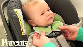 How to Buckle Your Baby Into a Car Seat  Parents [upl. by Acimahs]