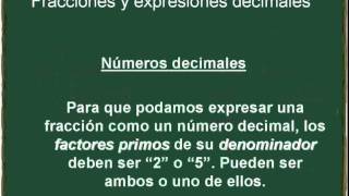 Fracciones y expresiones decimales [upl. by Aiciles]