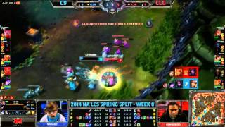 C9 vs CLG  Aphromoo Support is so easy [upl. by Van]