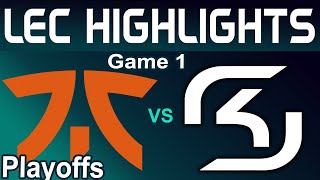 FNC vs SK Highlights Game 1 LEC Summer Playoffs 2024 Fnatic vs SK Gaming by Onivia [upl. by Yenttihw]