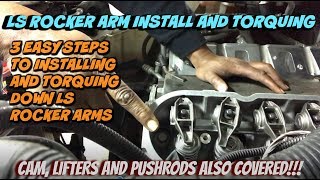 LS Rocker Arm Install and Torquing 3 Easy Steps YOU CAN DO IT [upl. by Errick395]