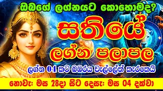 Sathiye Lagna Palapala  28th November to 04nd December 2024  Weekly Horoscope  Ape Lagnaya [upl. by Lydie836]