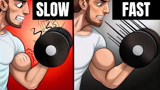 Slow Repetitions Versus Fast Which Are Better For Building Muscle Workout  HYPERTROPHIED BODY [upl. by Claudell681]