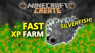 FAST Minecraft XP Farm  Using the Minecraft Create Mod [upl. by Cordey]