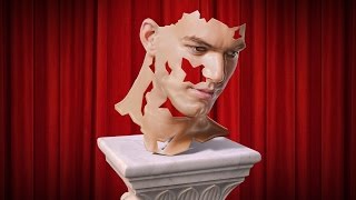 Photoshop Tutorial How to Transform a Photo into a LifeMask Sculpture Bust [upl. by Rochette834]