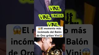 😱¡GRITAN VINICIUS EN GALA DEL BALONDEORO😱 El momento más incómodo con Rodri ganador 💥 [upl. by Cigam]