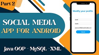 Social Media App for Android using Java and MySQL Part 2 [upl. by Leund]