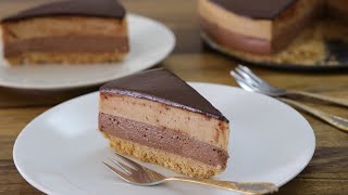 NoBake NutellaPeanut Butter Cheesecake Recipe [upl. by Hagai906]