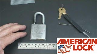 38 American Series 200 Junkunc Brothers Padlock Picked Open [upl. by Antebi]