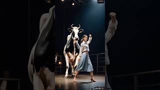 Woman performs fusion with cow on AGT agt performance live [upl. by Hgieloj]