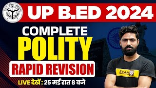 UP BED 2024  COMPLETE POLITY  UP BED ENTRANCE EXAM 2024  RAPID REVISION  BY HARENDRA SIR [upl. by Seys]