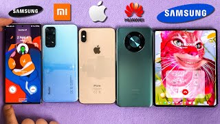 Note 20 Ultra  Xiaomi RN11  iPhone XS Max  Huawei Y90  Z Fold 4 Voice Conference Incoming Call [upl. by Hurty]