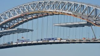 Views and progress atop the Bayonne Bridge [upl. by Rich]