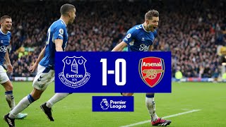 SEAN DYCHE STARTS WITH A WIN  PREMIER LEAGUE HIGHLIGHTS EVERTON 10 ARSENAL [upl. by Corilla]