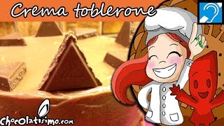 Crema de Toblerone ¡Fácil y rápido Relleno delicioso  Chocolatisimo [upl. by Ahsirhcal]