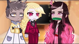 Hazbin Hotel React To Nezuko Kamado  Gacha React [upl. by Heer95]