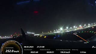 Landung in Dubai am 08052024 mit B737MAX8 von FlyDubai mit GPS  Speed [upl. by Annia]