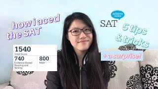 how i got a 1540 on the SAT  study strategies 5 tips amp tricks  a surprise [upl. by Rhea]