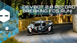 RECORD Setting 162kph Autonomous Run at Goodwood FOS  Roborace [upl. by Roma]