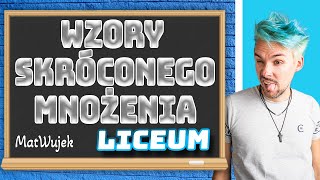 WZORY SKRÓCONEGO MNOŻENIA  KWADRATY [upl. by Ellenid]