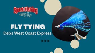 FLY TYING DEBS WEST COAST EXPRESS COHO FLY [upl. by Tarrel419]