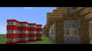 Minecraft  TNT Village [upl. by Oringa]