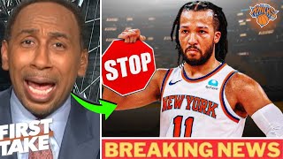 Jalen Brunson Halts Contract Extension Questions After Knicks Game 7 Loss  Postgame Interview [upl. by Areht]