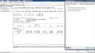 Treatment effects in Stata® Inverseprobability weighting [upl. by Bartlett]