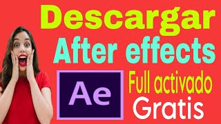 💻quotDESCARGAR AFTER EFFECTS 2024 PARA PC FULL ESPAÑOLquotpreuba gratis after effect [upl. by Ethben]