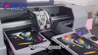 Cosmox Dual printing table DTG Printer direct to tshirt printer [upl. by Ellac]